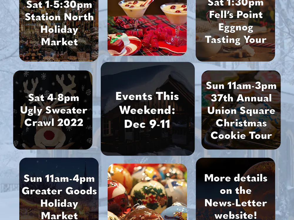 JOHN D'CRUZ / GRAPHICS EDITOR
Keep the holiday fun going all weekend long with markets, festivals and bar crawls happening this weekend!