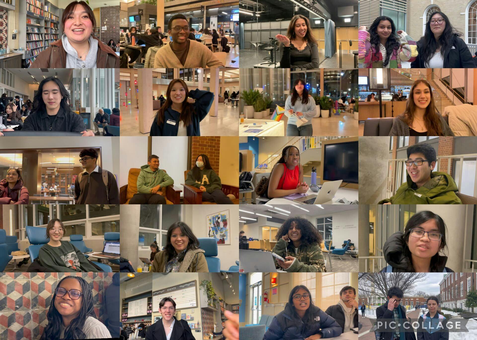 COURTESY OF NAOMI MAO
Mao reports on her findings from asking the Hopkins community: What does love mean to you?