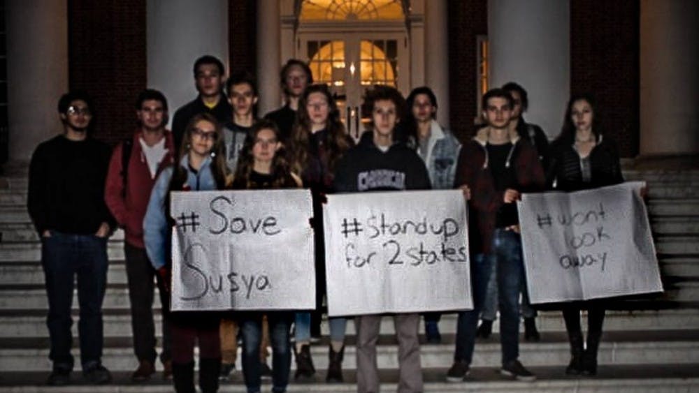  COURTESY OF KELSEY KO
Students demonstrated against the Israeli demolition of Susya.