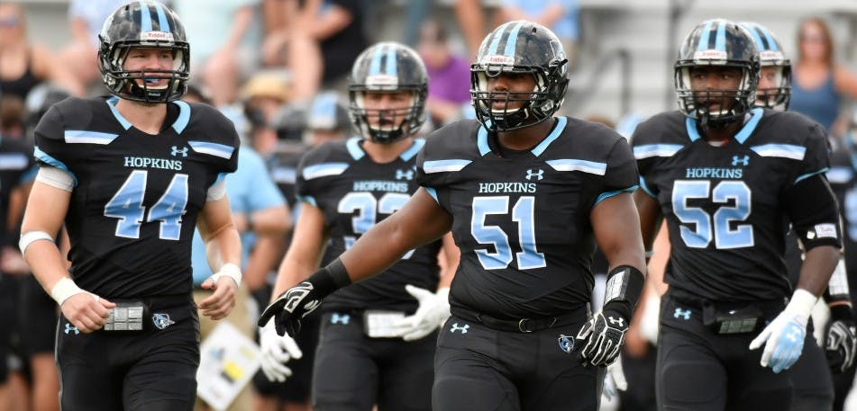 HOPKINSSPORTS.COM
The Hopkins football team has won 45 straight regular season games.