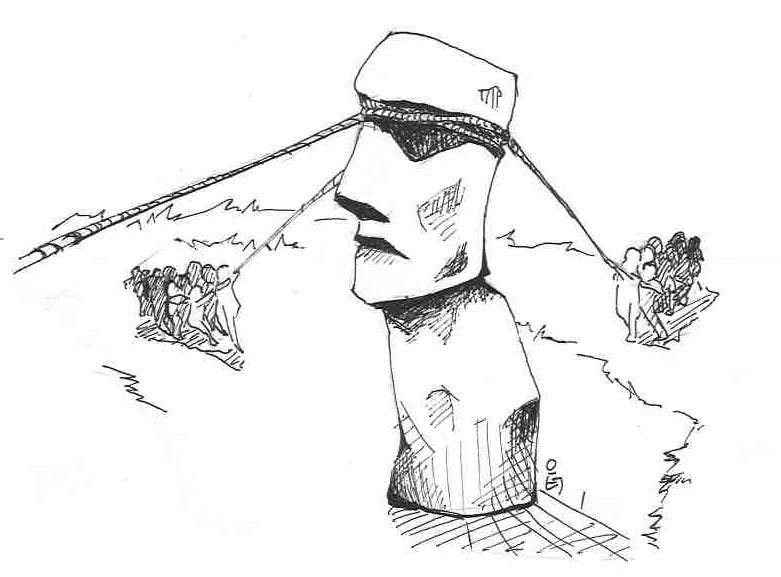 Tae Kyoung Lee/Graphics Staff
Archaeologist Carl Lipo and his team formed their hypothesis based on the orientation of the statues found today on Easter Island.