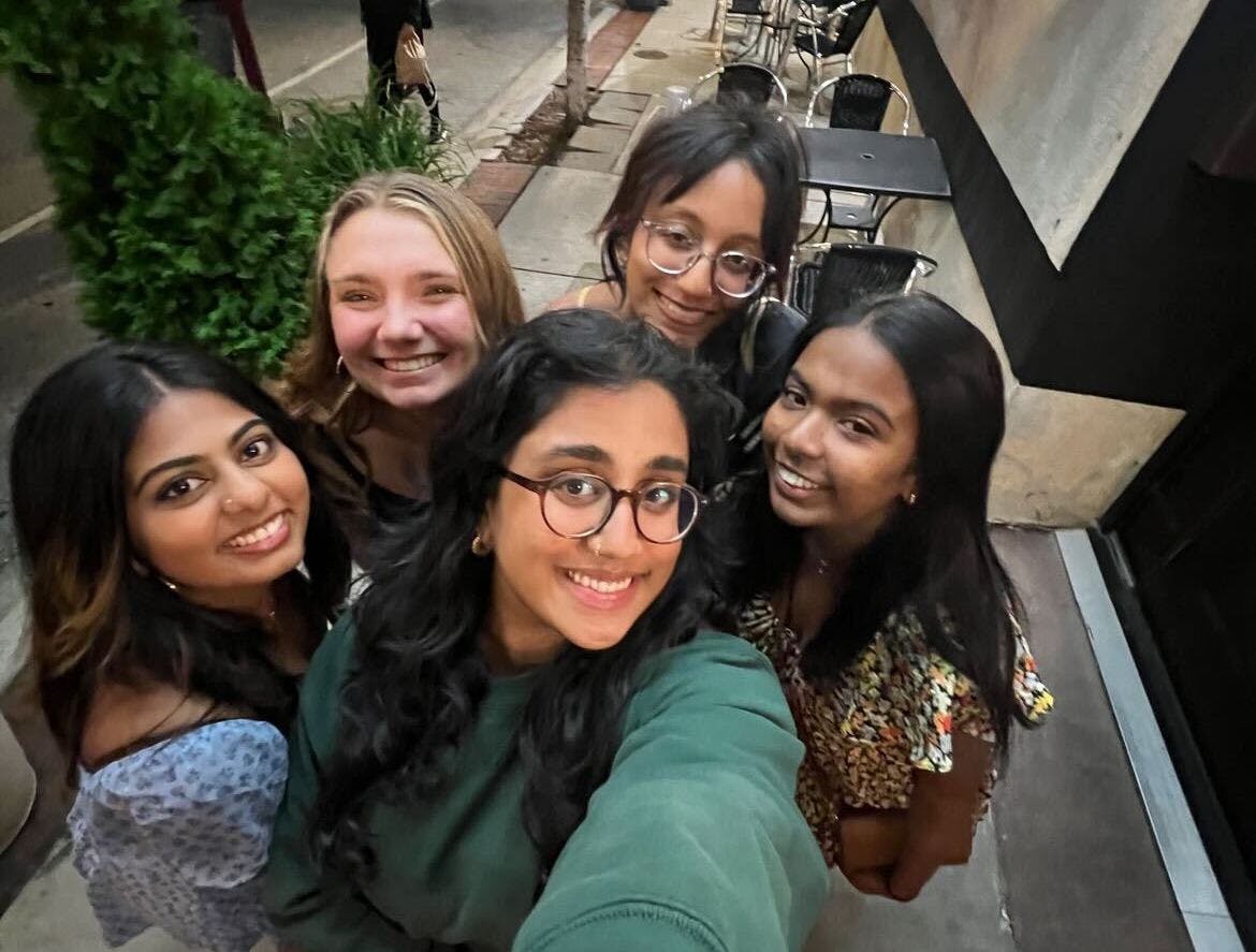 COURTESY OF AASHI MENDPARA
Recounting her experiences navigating adulthood, Mendpara discusses how her friends have influenced her life.