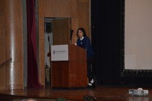  ELLIE HALLENBORG/PHOTOGRAPHY EDITOR
Tolokonnikova spoke about social activism and feminism in light of Trump’s presidency.