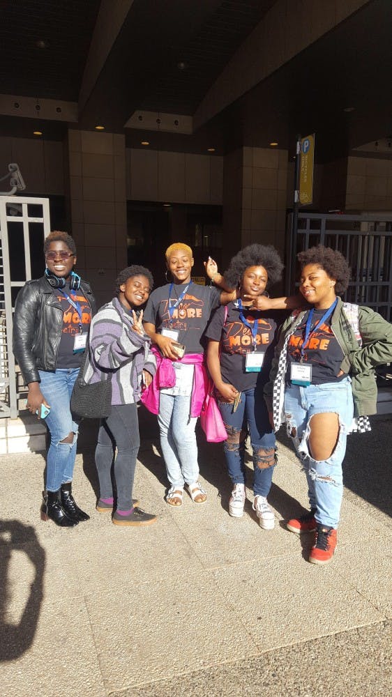 COURTESY OF IMANI WEST
The Dew More Baltimore Youth Poetry team performed at the event.