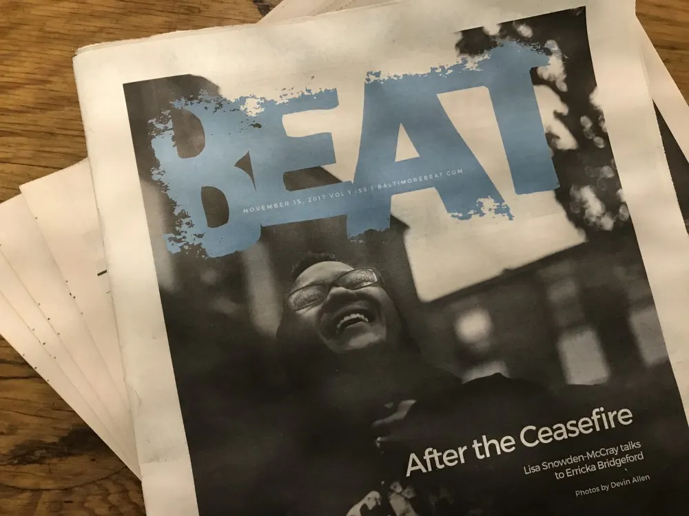 COURTESY OF JACOB TOOK
The Baltimore Beat will be distributed for free throughout the city.