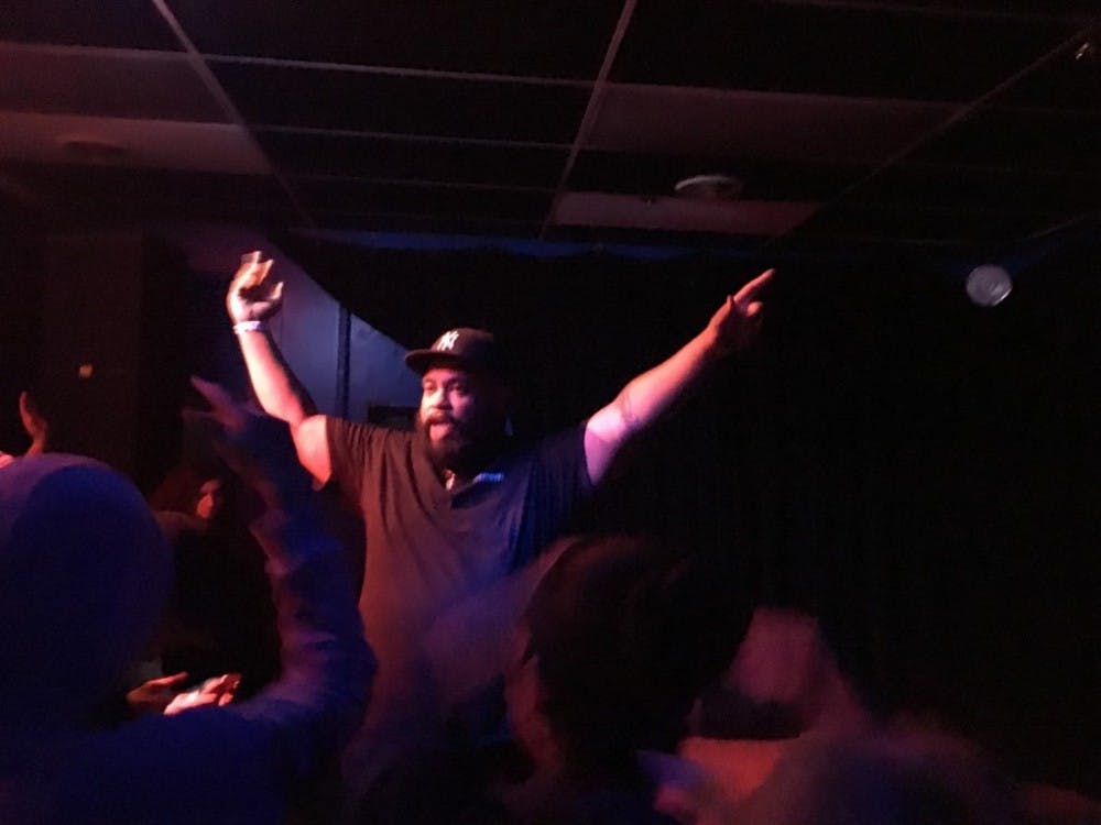  COURTESY of Mia Capobianco
Rapper Antwon riled up the eager crowd in the red room of the Crown on Tuesday night, interacting with fans throughout his set.