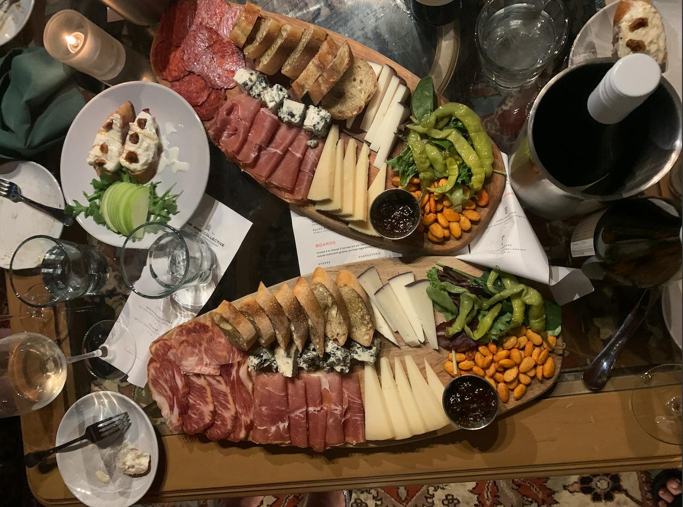 COURTESY OF EUNICE PARK
The Wine Collective boasts an impressively delicious assortment of food —&nbsp;definitely don't skip out on the charcuterie boards.
