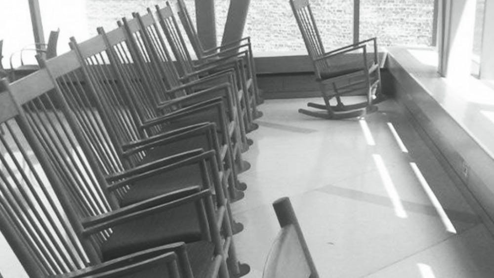 COURTESY OF ROLLIN HU
Some Hopkins professors display the same qualities as Mudd Hall’s old-fashioned rocking chairs.