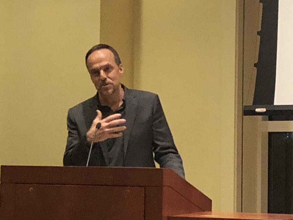 COURTESY OF JACOB TOOK
Greg Asbed spoke about migrant workers’ rights at FAS on Tuesday.