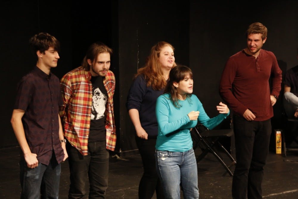 LEON SANTHAKUMAR/PHOTOGRAPHY EDITOR
The Buttered Niblets, the campus’s only improv comedy group, introduced three new members in this show. 