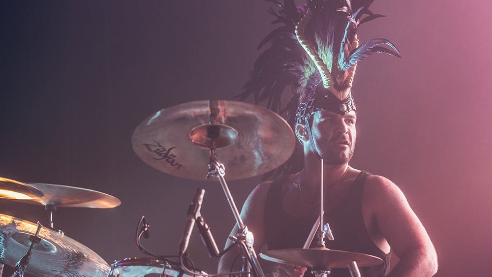 Roger Ho/ CC BY-NC-ND 2.0
Empire of the Sun wears elaborate headdresses when it performs.
