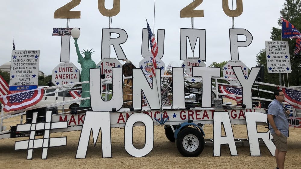 COURTESY OF RUDY MALCOM
Trump supporters gathered to voice their support for traditional values.