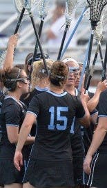 HOPKINSSPORTS.COM
The Jays rallied to victory in an exhibition vs. Navy.