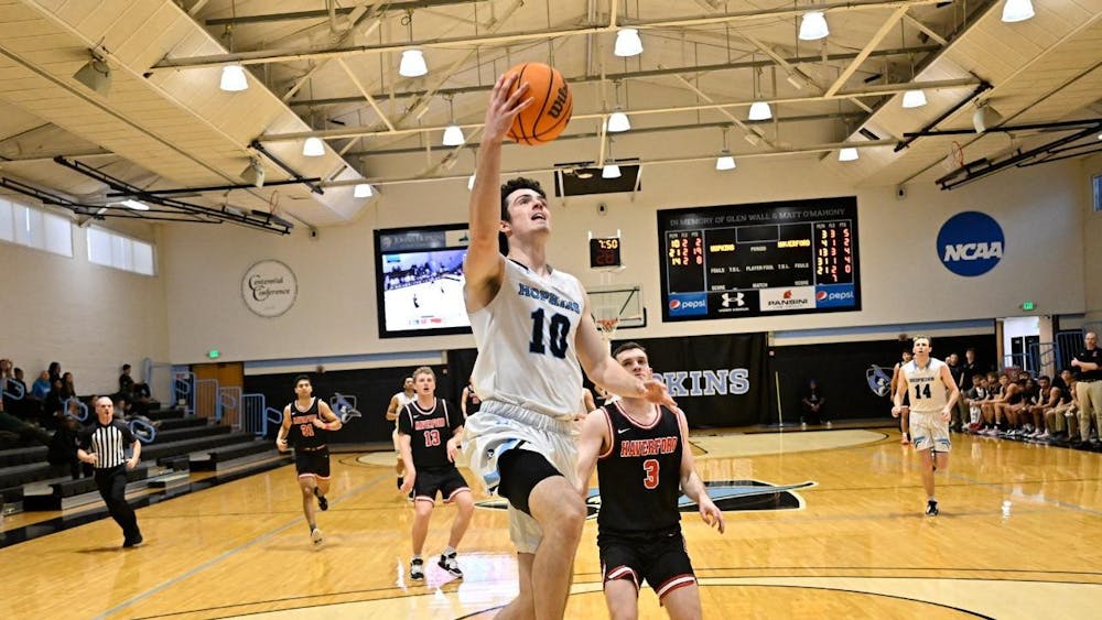 COURTESY OF HOPKINSSPORTS.COM
Men’s and women’s basketball defeated Ursinus College in the Centennial Conference Tournament.