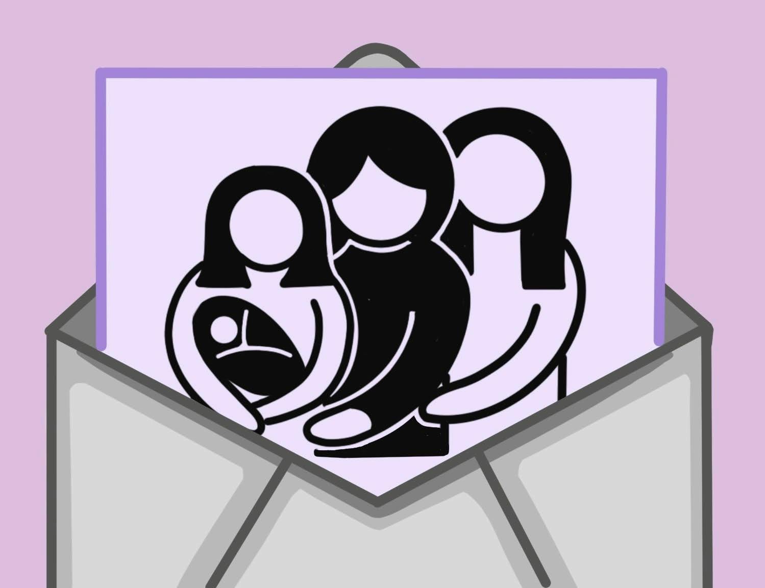 COURTESY OF SYDNOR DUFFY
Audrey Snowden pens her legacy letter with Hopkins student Omkar Katkade.

