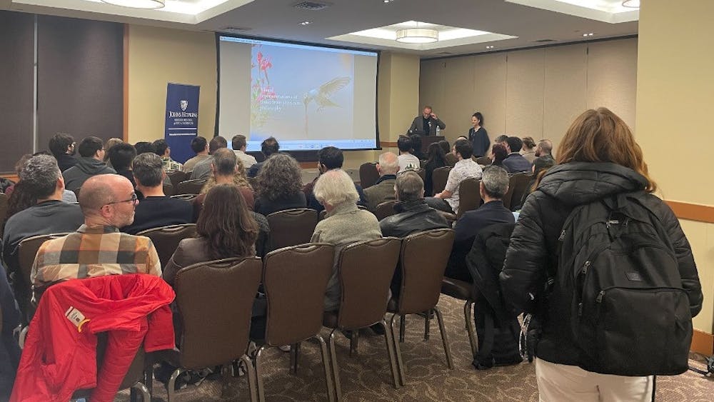 COURTESY OF LEO QI
Jenann Ismael, a professor of philosophy, presents alternate interpretations of time in a new faculty lecture.