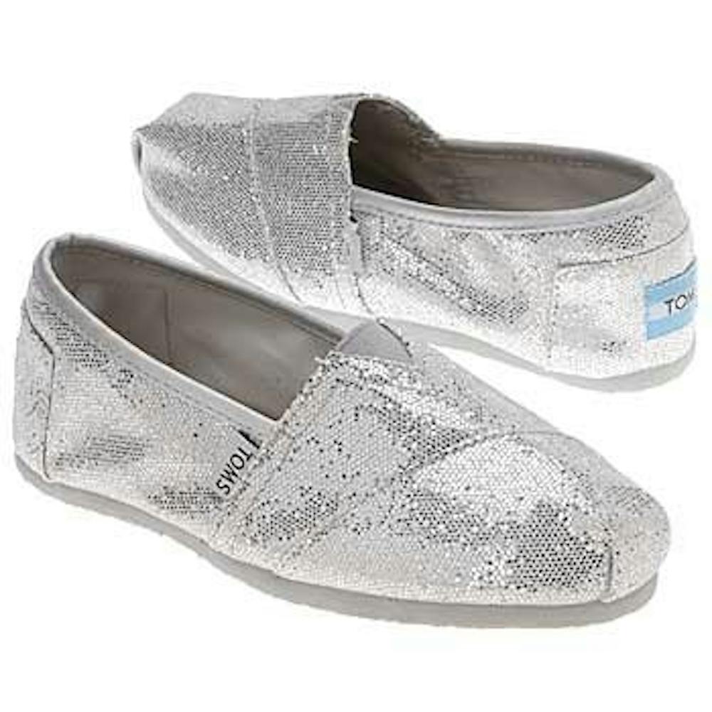 courtesy of toms.com
Enticing purchases like these glitter TOMS shoes await at Towson Town Mall.
