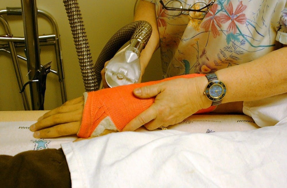  merzperson/public domain
 A newly discovered foam can propel bone growth, and may one day make casts unnecessary.