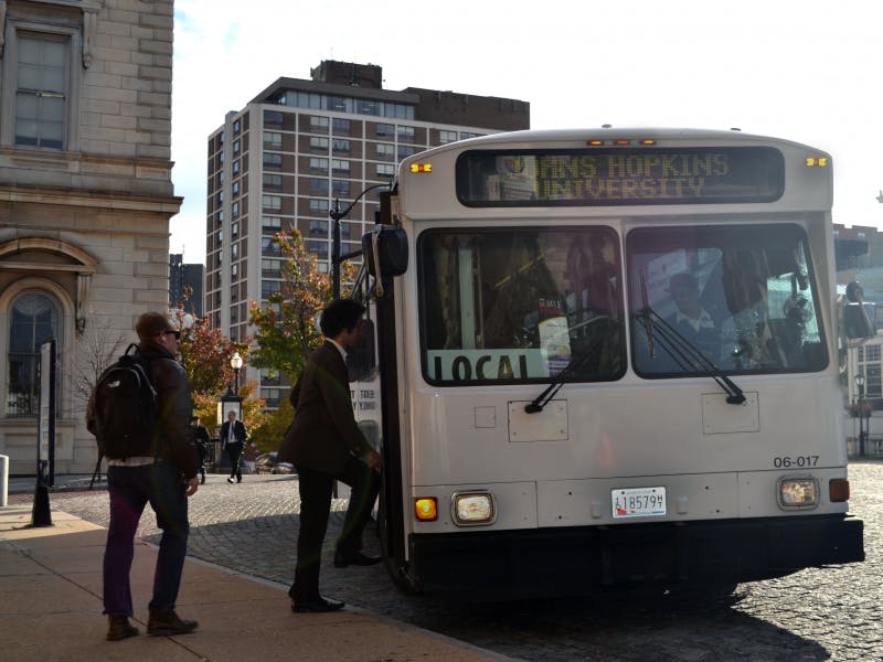 Courtesy of Katie Tam
The JHMI shuttle connects Homewood Campus to other University campuses such as Peabody.