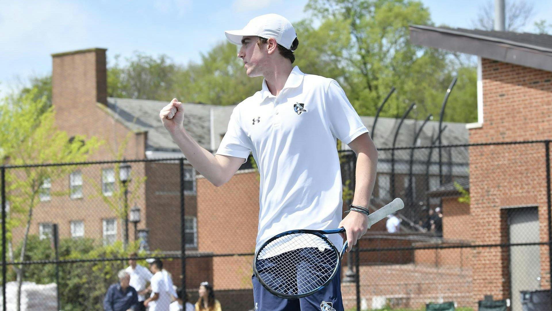 COURTESY OF HOPKINSSPORTS.COM
Neither the women’s or men’s team dropped a match against the Washington College Shoremen.