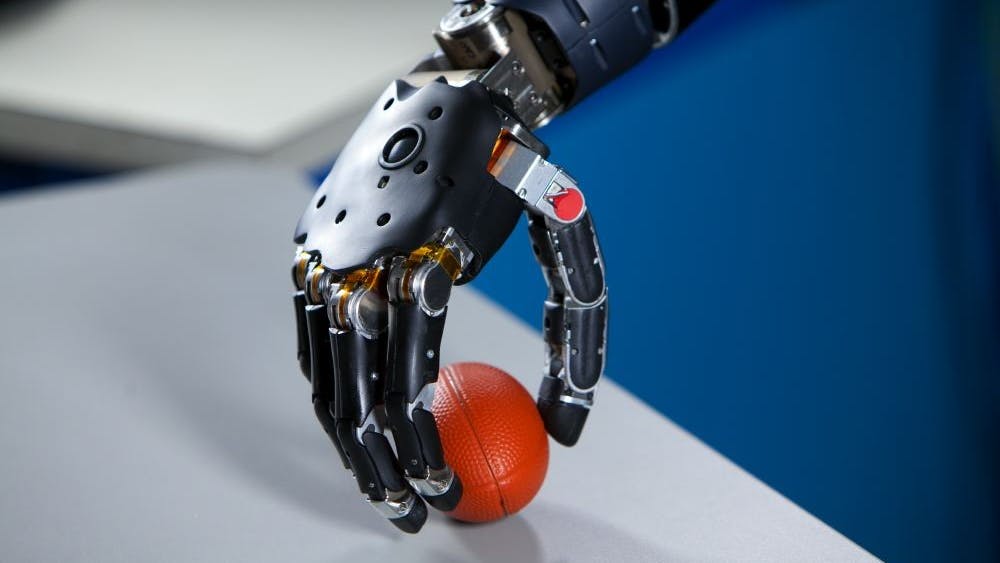 PUBLIC DOMAIN
By using stretchable electronics, an artificial hand has been given the ability to sense both temperature and pressure.
