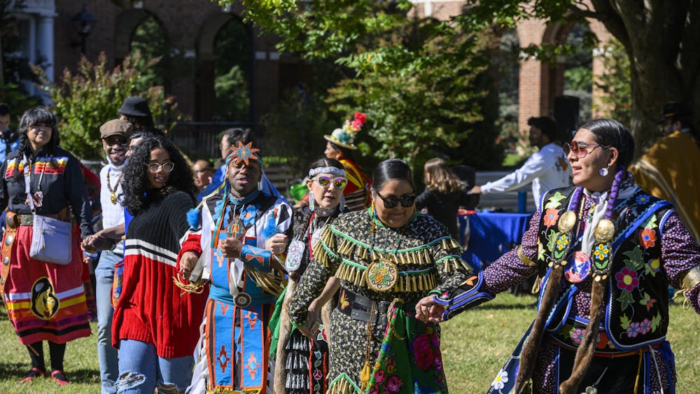 COURTESY OF WILL KIRK
Community members gather to celebrate Indigenous People’s Day during the University’s fourth annual Powwow.&nbsp;
