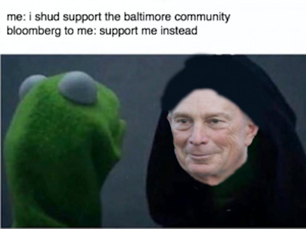 Courtesy of Bloomberg News
Lord Bloomberg, who has given trillions to Hopkins, has endorsed Ronny D’s campaign.