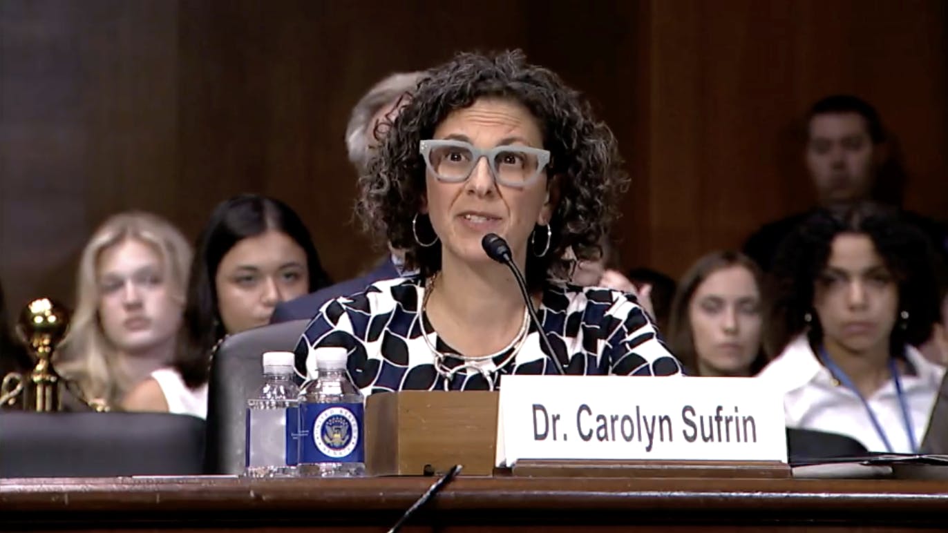 COURTESY OF CAROLYN SUFRIN
Sufrin discusses her work and experience as an advocate for reproductive rights and improving health care for incarcerated people.
