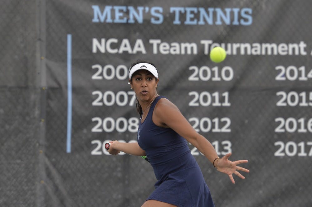 HOPKINSSPORTS.COM
Anjali Kashyap advanced to the ITA finals for the second straight year.