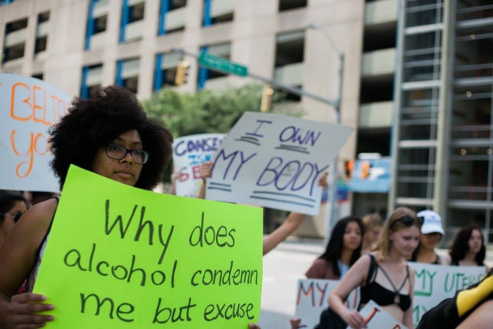 COURTESY OF STARLA DAWN
Students, organizers and community members marched through the Inner Harbor chanting and held signs. 