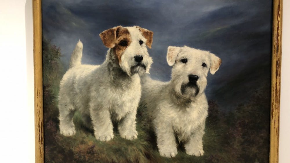 COURTESY OF RUDY MALCOM
The museum features “Sealyham Terrier Head Studies” by Lilian Cheviot.