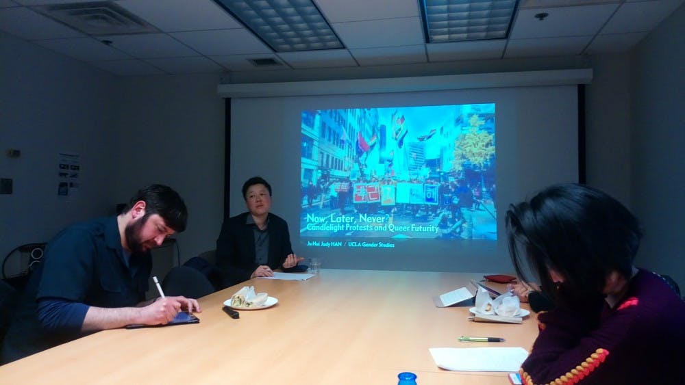 Ju Hui Judy Han described the fight for LGBTQ rights in Korea at Wednesday’s lecture.