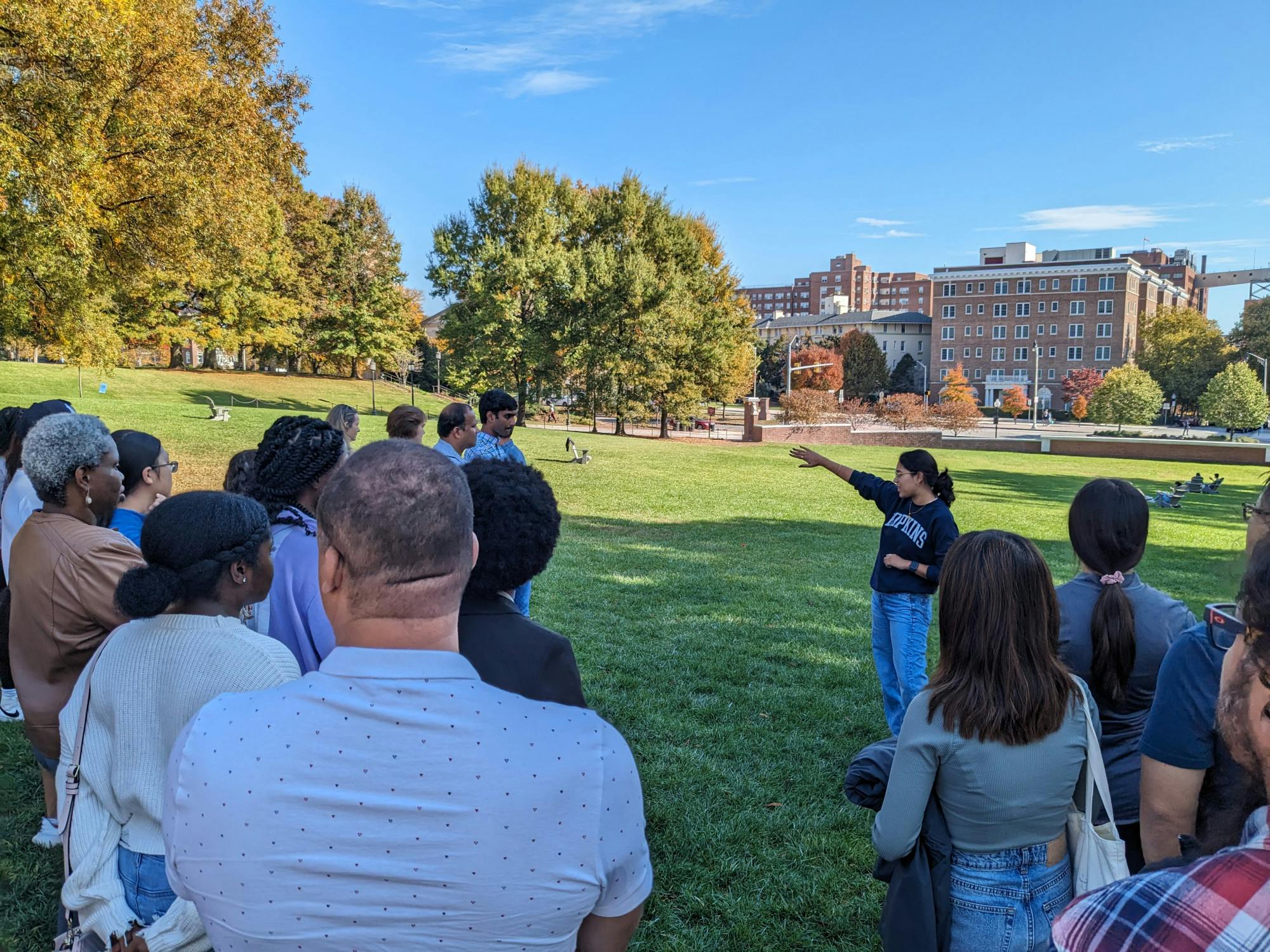 COURTESY OF ROWAN LIU&nbsp;
Blue Key Society ambassadors are the first link that prospective students have to Hopkins and the Homewood campus.