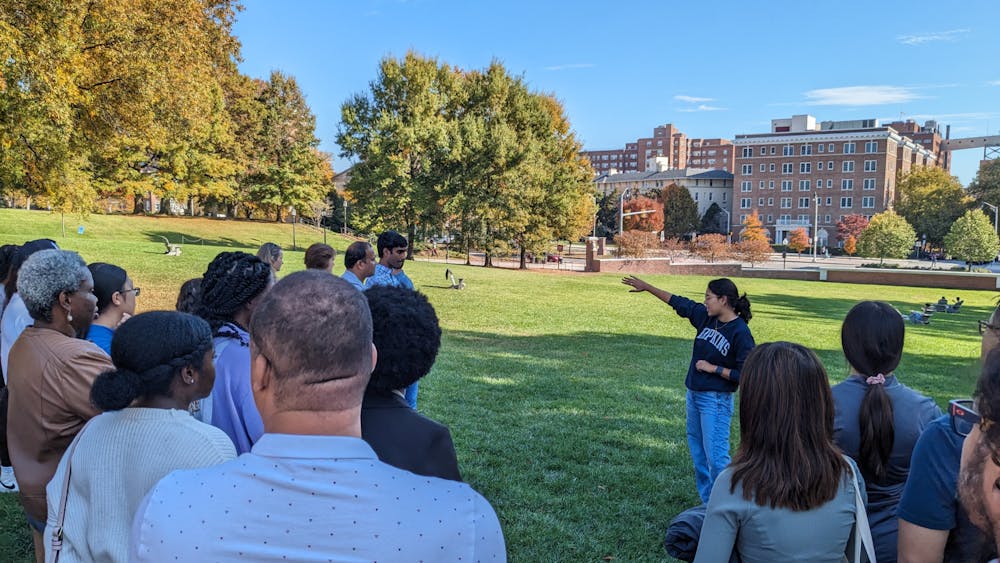 COURTESY OF ROWAN LIU
Blue Key Society ambassadors are the first link that prospective students have to Hopkins and the Homewood campus.