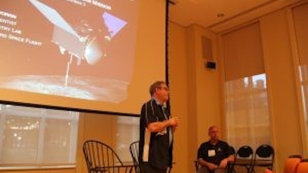 COURTESY OF DAVID SAVELIEV
The OSIRIS-REx spacecraft will return in 2023 with asteroid samples.