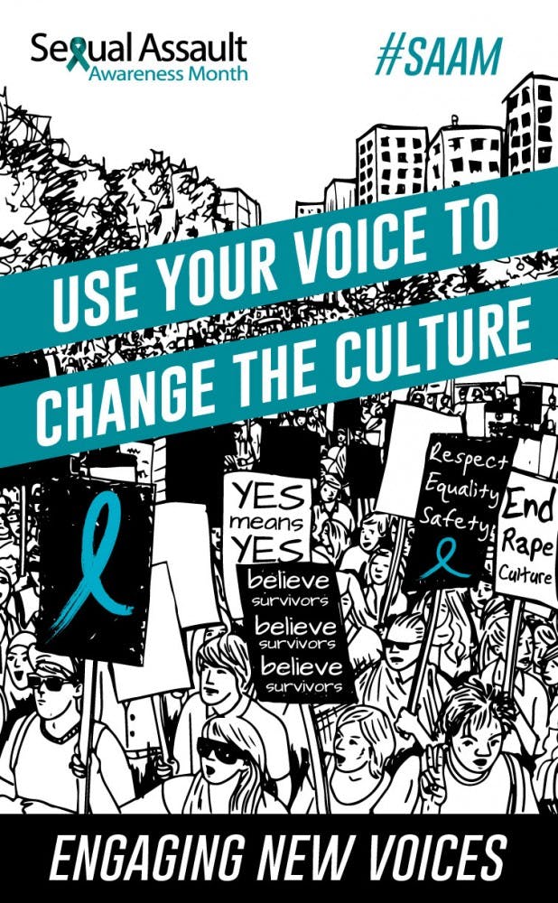 Susan Sullivan/cc by-sa 4.0
The Engaging New Voices campaign poster features a protest.