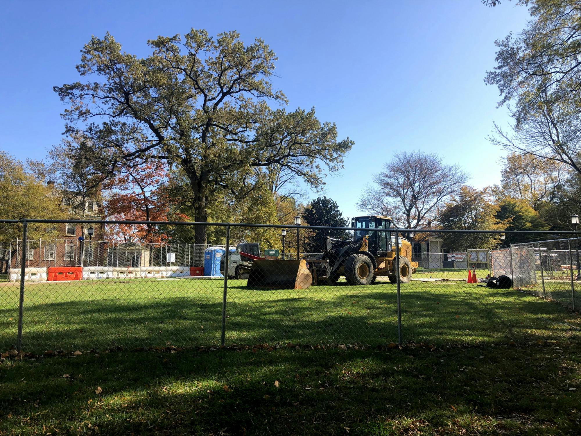 COURTESY OF CHRIS H. PARK
Hopkins is building a temporary structure in anticipation of increased demand for outdoor spaces in the spring.