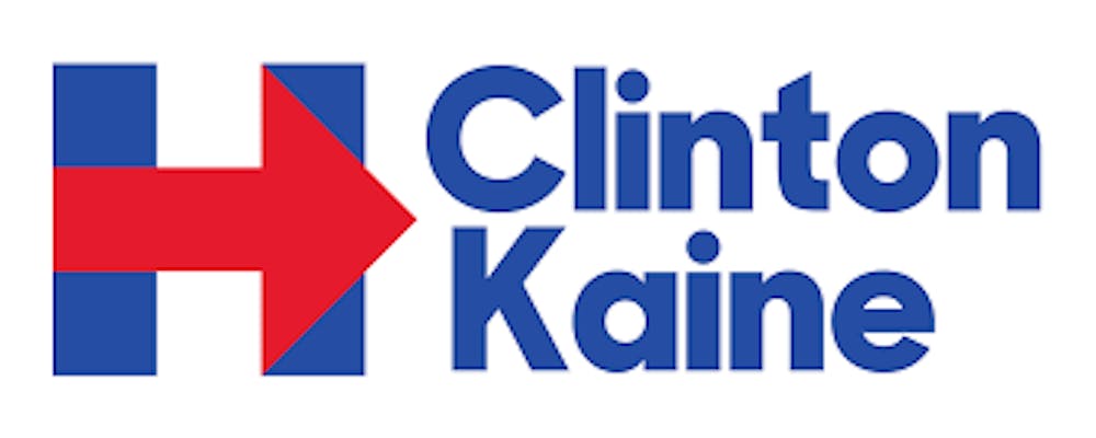 HILLARY FOR AMERICA/PUBLIC DOMAIN
The arrow of the Clinton-Kaine logo indicates movement and progress.