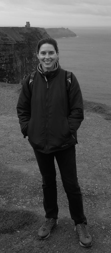 courtesy of rebecca kelly
Professor Rebecca Kelly in her element on a hike in scenic Ireland. 