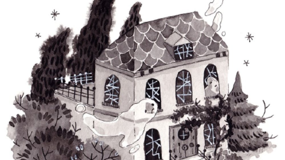 OXPAL/cc-by-sa-3.0
Artist Lauren Wilmshurst inked this spooky haunted house as part of the annual Inktober challenge.