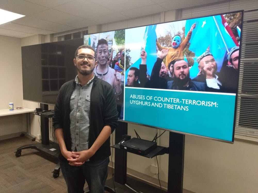 COURTESY OF CLAIRE GOUDREAU
A sophomore from CCBC led a discussion on terrorism classifications.