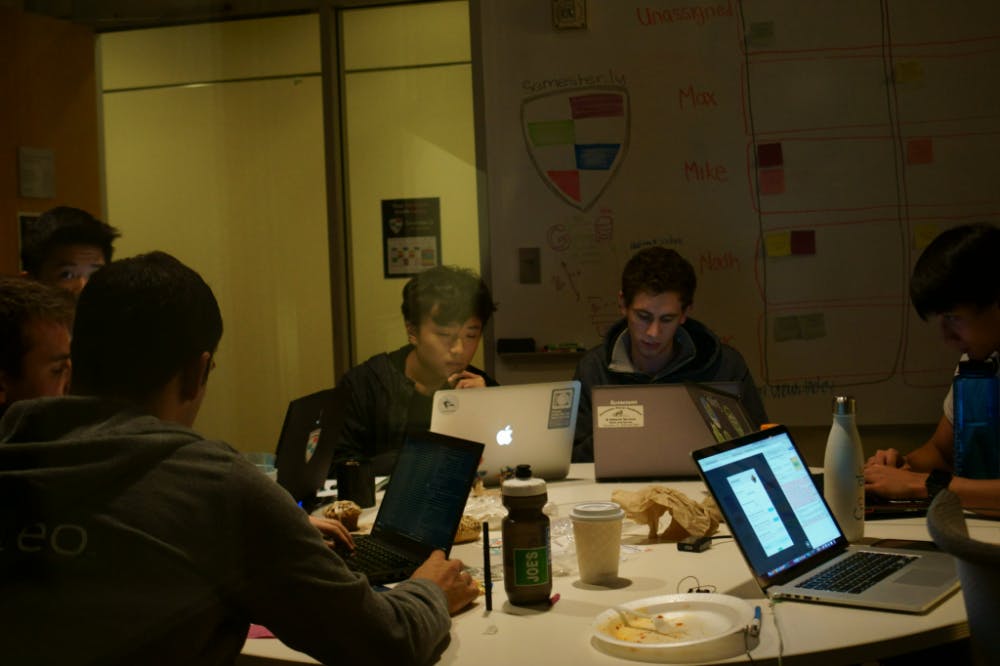  Kunal MAITI/Photography Staff
HopHacks brought together students with different coding skill sets to compete in an app building contest.