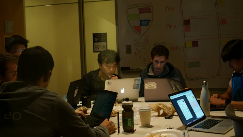 Kunal MAITI/Photography Staff
HopHacks brought together students with different coding skill sets to compete in an app building contest.