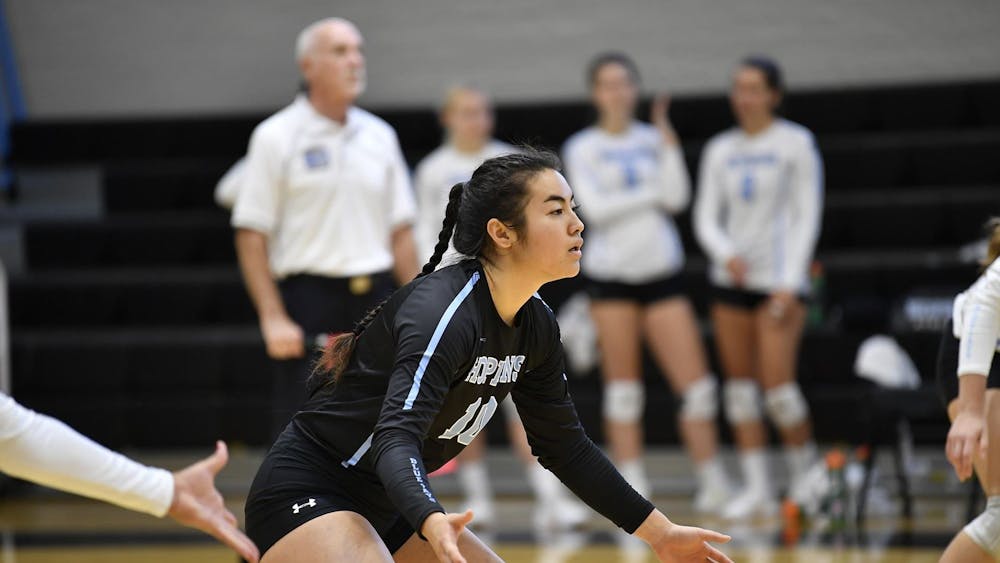 HOPKINSSPORTS.COM
Volleyball continues to do the unprecedented, beating Ursinus in another Conference victory.