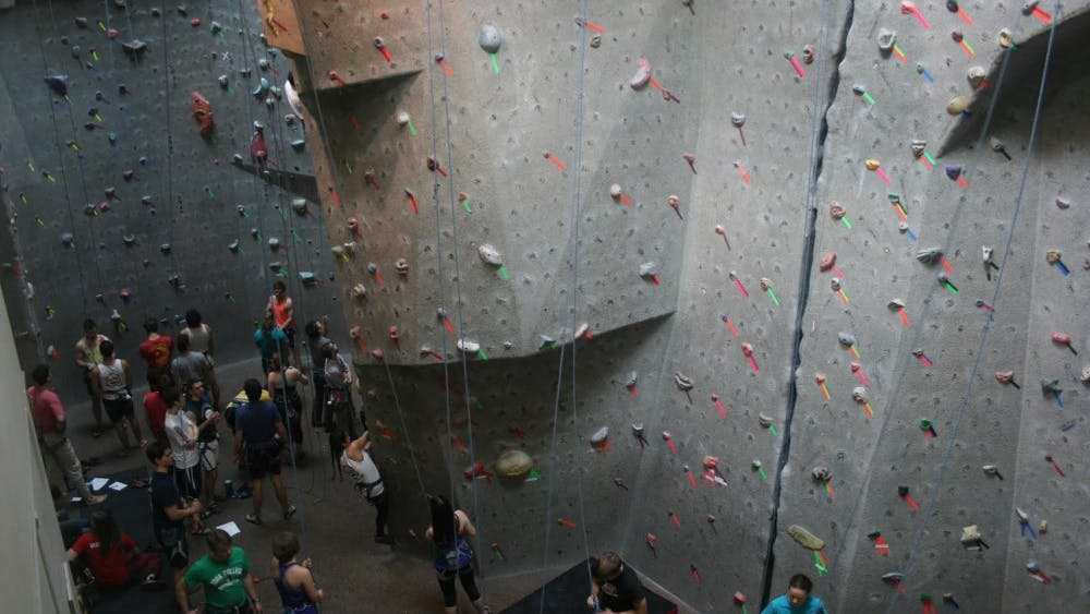 Courtesy of Veronica Reardon
The climbing wall at Hopkins is located in the Recreation Center and is open for at least a few hours every day of the week.