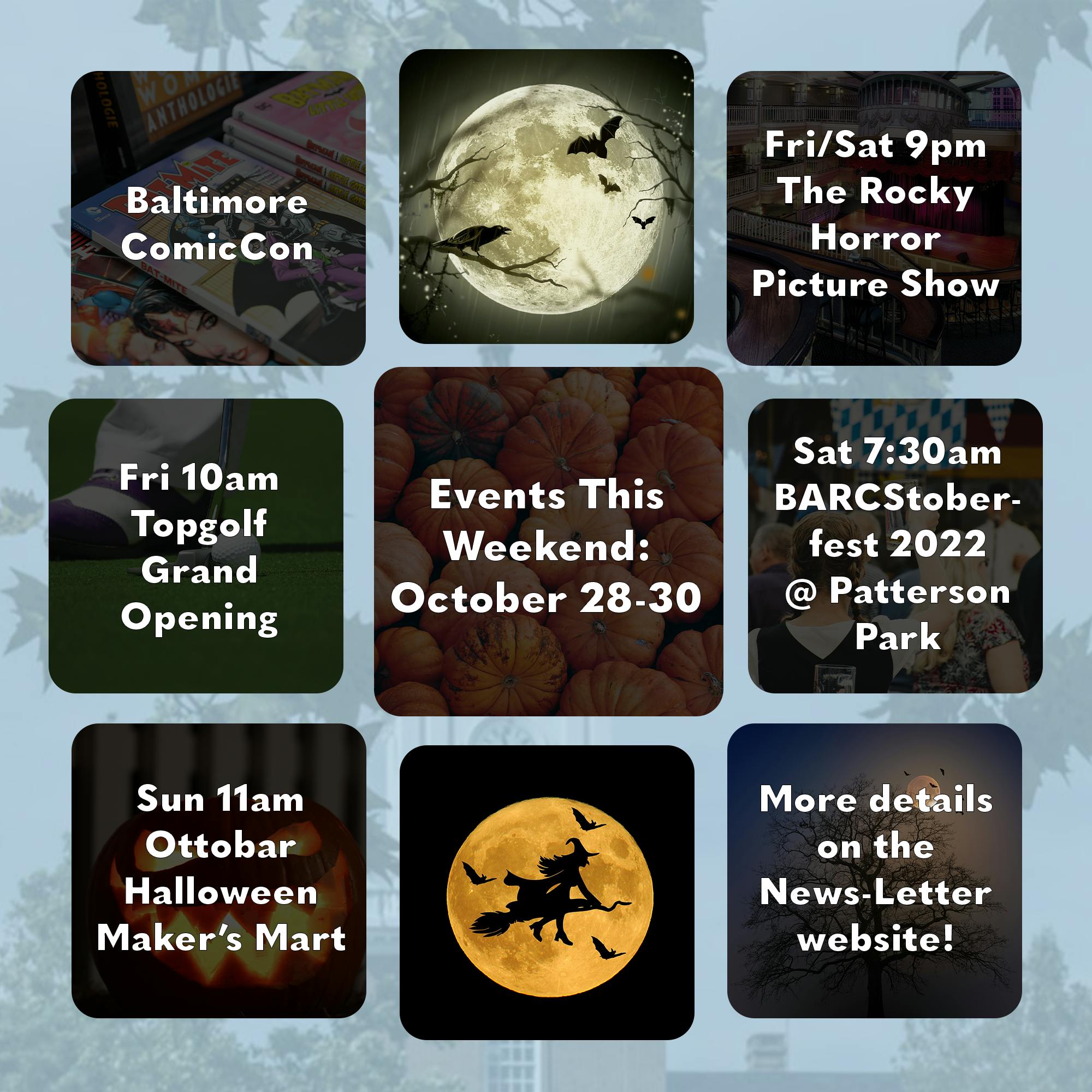 COURTESY OF JOHN D'CRUZ, GRAPHICS EDITOR
Get into the Halloween spirit with these spooky events from our Leisure Editor!
