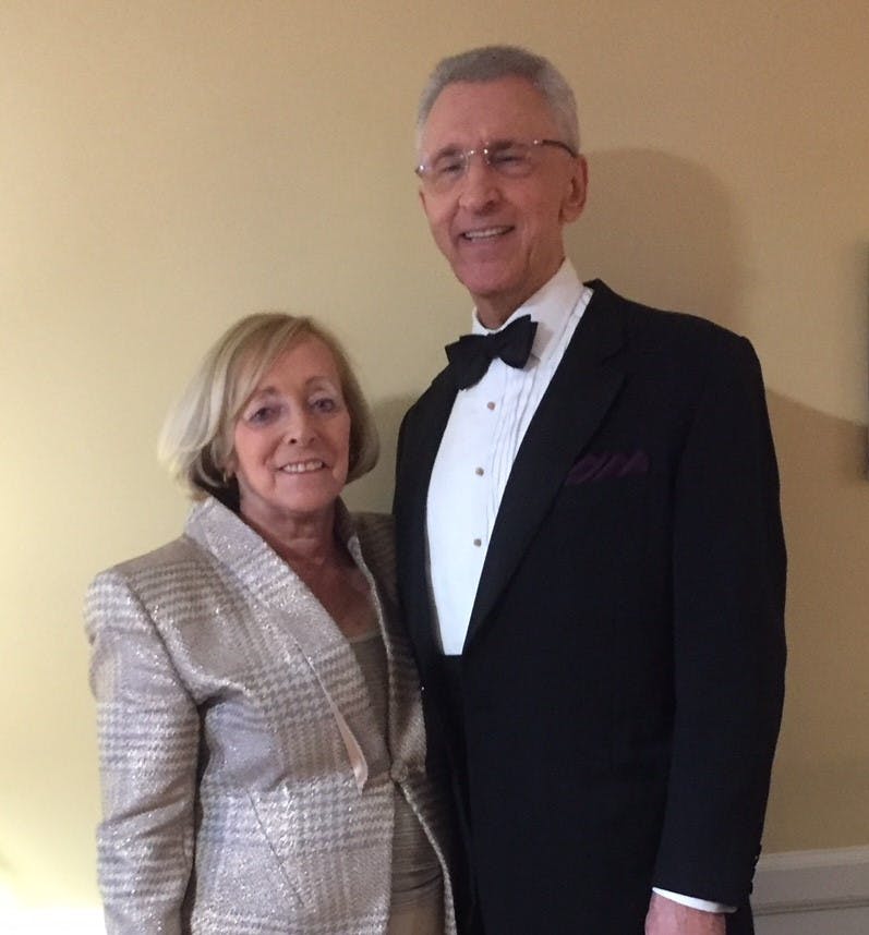 COURTESY OF MELANIE BROWN
Dr. Sanford Greenberg and Susan Greenberg, philanthropists and namesakes of the new Sanford and Susan Greenberg Center to End Blindness.