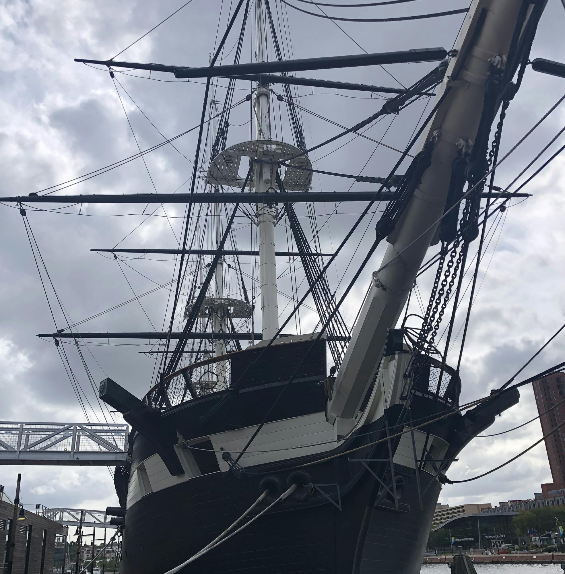 COURTESY OF KAJA NICOLAISEN
Nicolaisen shares feeling at home in Baltimore among the ships of the Inner Harbor.&nbsp;