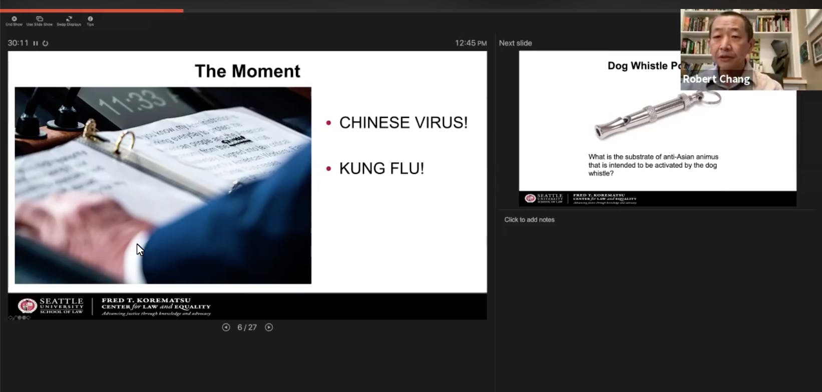COURTESY OF OMA

Professor Chang discusses critical race theories in the context of COVID-19