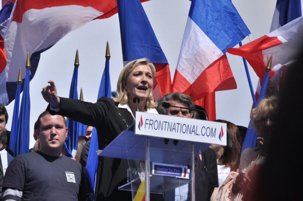  Blandine Le Cain/ CC BY 2.0
Le Pen is a leader of the National Front political party in France.